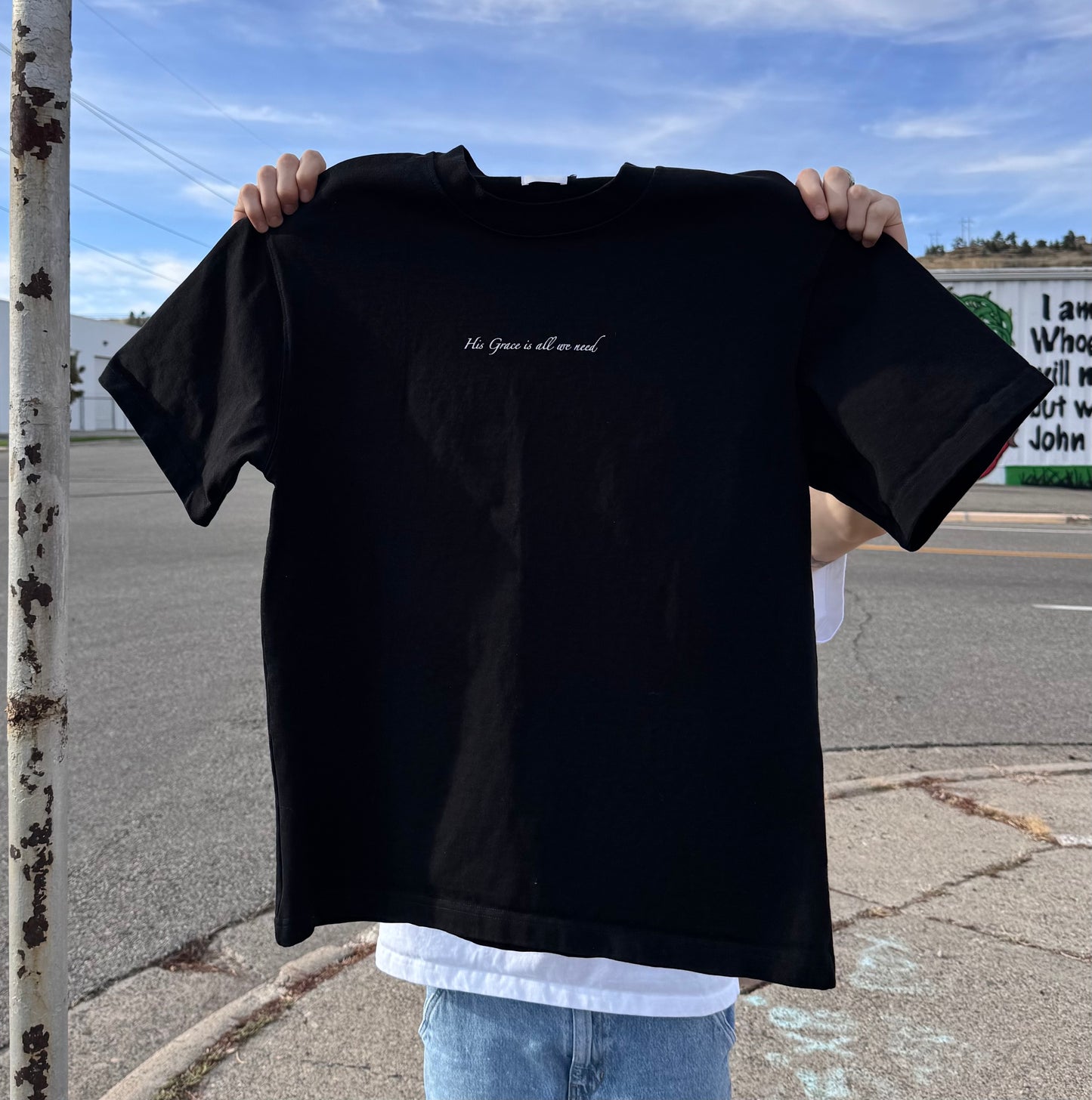 His Power Works Best In Weakness Tee