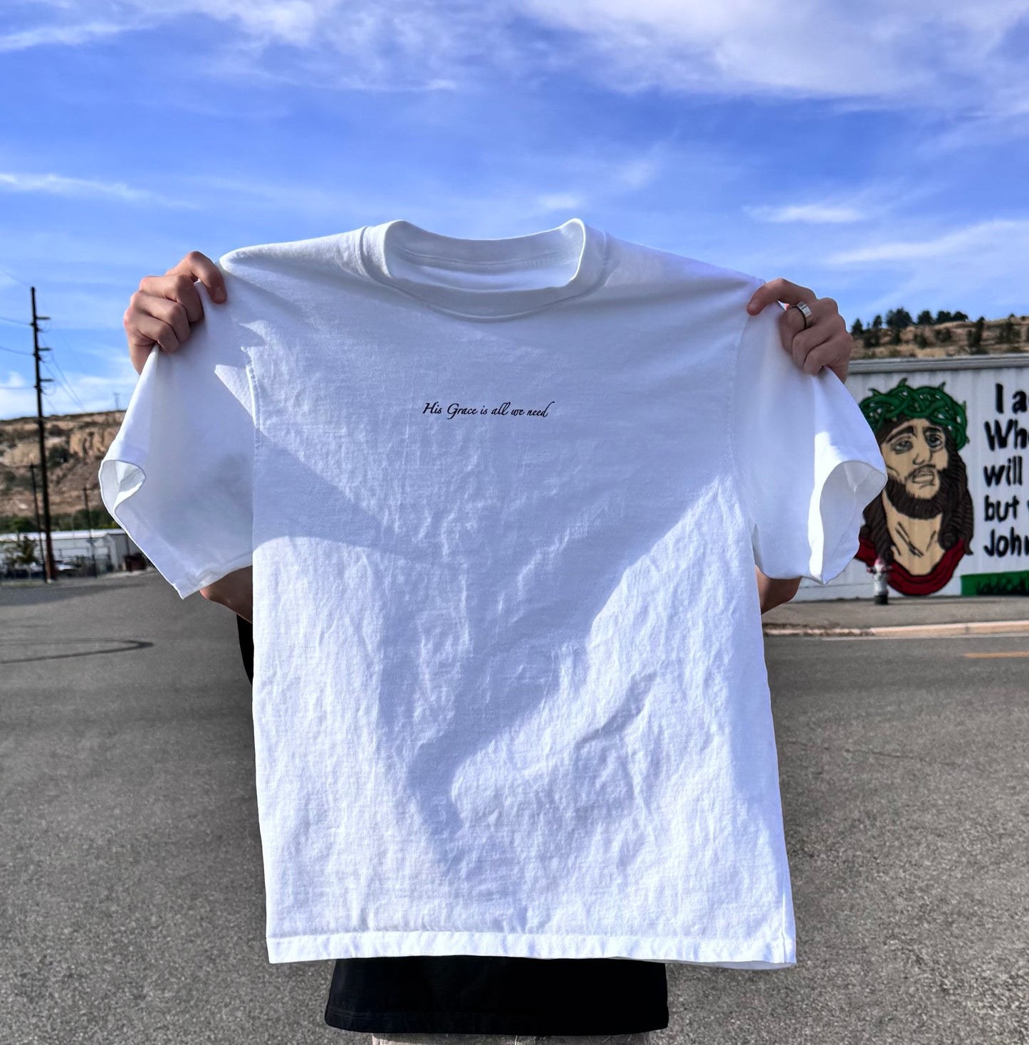 His Power Works Best In Weakness Tee